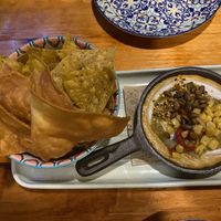 Cashew queso fundido (didn’t taste cheesy to me)   at Margo's in Queenstown