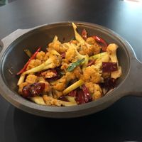 Dry wok spicy cauliflower  at Chao 炒炒蔬食熱炒 in Taipei