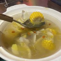 Truffle Mushroom and Fresh Asparagus Soup (jit actual truffle mushrooms and not green asparagus either? Thought it was more like jicama?)  at Chao 炒炒蔬食熱炒 in Taipei