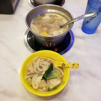 Hot Pot Udon Noodles at U & Me Revolving Hot Pot in Orlando