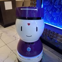 Robot that leads you to your table at U & Me Revolving Hot Pot in Orlando