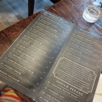Menu with labeled options at GourmIndia in Luzern