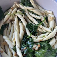 This was the fusilli pasta with oil & garlic. I added spinach. It was custom made. All you have to do is ask. I’ve had their vegan pizza several times too & love it!   at Centonove in Los Gatos