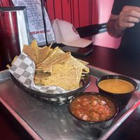 Chips, salsa, and queso   at Terror Tacos in St Louis