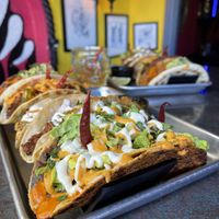 The Margot taco in the forefront   at Terror Tacos in St Louis