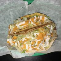 Basic witch taco, one soft shell one hard  at Terror Tacos in St Louis