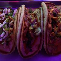 grilled chick'n fajita-lupa trio!  at Terror Tacos in St Louis