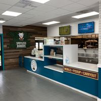 Counter at Spotless Burgers in Upland