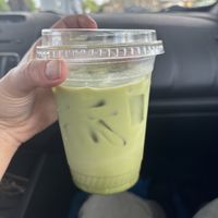 Matcha Oat milk latte  at Warehouse 4 Coffee in Vandalia