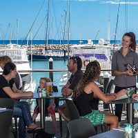 Overlooking the marina at Skeetas in Geraldton