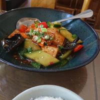 Nr. 78 - wok with tofu and vegetables, 178 sek. at Lilla Kina in Stockholm