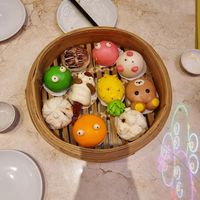 4 of them are vegan friendly (pig shape, bear shape, green, pineapple).  at Central Dim Sum in Jakarta