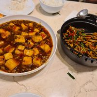 Mapo Tofu & Fried Hokian mie at Central Dim Sum in Jakarta