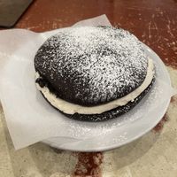 Vegan chocolate whoopie piee  at Golden West Cafe in Baltimore