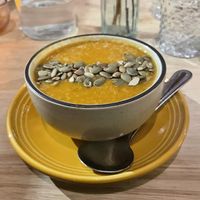 Pumpkin curry soup  at Golden West Cafe in Baltimore