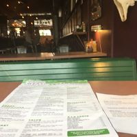 In the back by the bar at Golden West Cafe in Baltimore