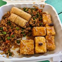Garlic ginger tofu. at Lo Pans Kitchen by Plow Burger in Austin