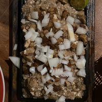 sisig with bagnet  at Cosmic - Pasig in Pasig