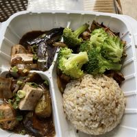 Combo: eggplant / lemon grass  at Loving Hut - King St in Honolulu