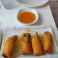 Crispy rolls at Loving Hut - King St in Honolulu