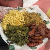 Rib Sandwich and Rib Plate…LAWD HAVE MERCY!  at Eliza's Vegan Café in Florence