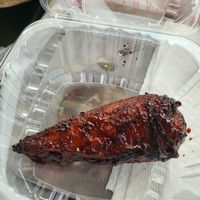 BBQ drumstick at Eliza's Vegan Café in Florence