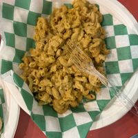 Mac and cheese   at Eliza's Vegan Café in Florence