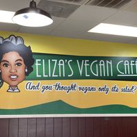   at Eliza's Vegan Café in Florence