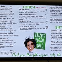   at Eliza's Vegan Café in Florence