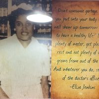 Don’t you love this?  at Eliza's Vegan Café in Florence