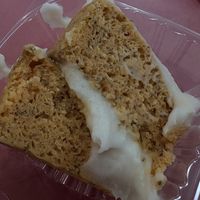 Orange cake  at Eliza's Vegan Café in Florence