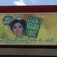   at Eliza's Vegan Café in Florence