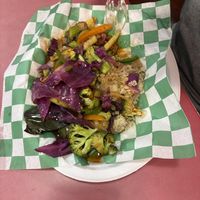 Stir Fry Veggies with Asian sauce   at Eliza's Vegan Café in Florence