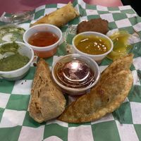 Sampler Platter  at Eliza's Vegan Café in Florence