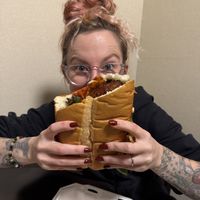   at Eliza's Vegan Café in Florence