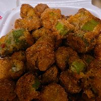 Okra bites at Eliza's Vegan Café in Florence