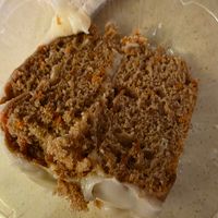 Carrot cake at Eliza's Vegan Café in Florence