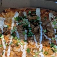 Vegan Buffalo Chicken-less Topper  at Toppers Pizza in Rochester