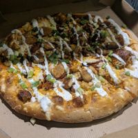 Vegan Nashville Hot Topper  at Toppers Pizza in Rochester