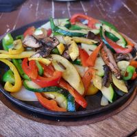 Grilled vegetables for fajitas at Iron Cactus in San Antonio