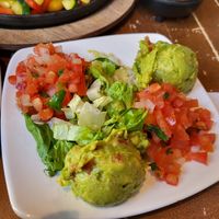 Fajita garnishes at Iron Cactus in San Antonio