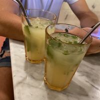 Homemade ginger lemonade - VERY gingery  at The Cure Bali in Kuta