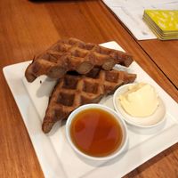 Plain waffles at Wolfhound on Brunswick in Fitzroy