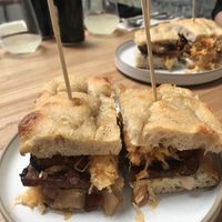 Reuben focaccia at Kasvio in Utrecht