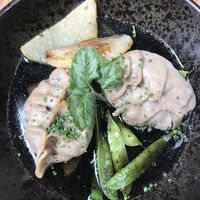 Dumplings with fermented tofu at Kasvio in Utrecht