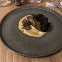 Charred green cabbage  at Kasvio in Utrecht