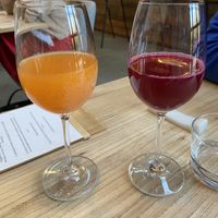 Kombucha with carrot and red beets: both tasty, but more sour than the other 2 kombuchas  at Kasvio in Utrecht