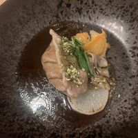 Raviolo filled with herbs and seitan  at Kasvio in Utrecht