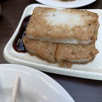 Turnip cake   at Vegetarian Dim Sum House in New York City