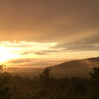 Sky from a walk up behind the RS at RisingSoul Retreat in Tryavna